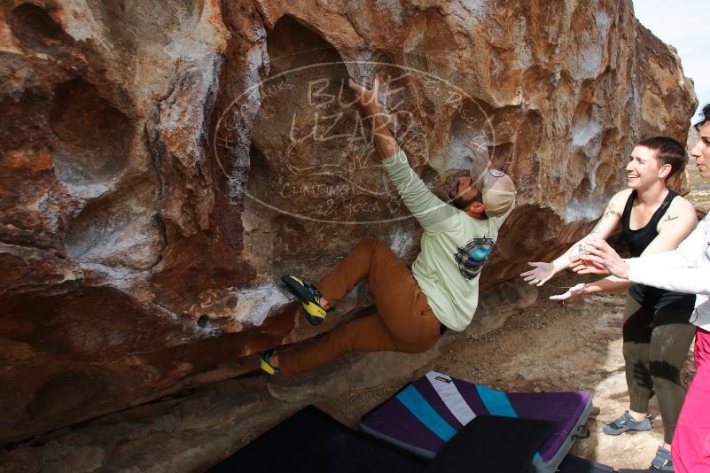 Bouldering in Hueco Tanks on 02/17/2020 with Blue Lizard Climbing and Yoga

Filename: SRM_20200217_1443440.jpg
Aperture: f/6.3
Shutter Speed: 1/400
Body: Canon EOS-1D Mark II
Lens: Canon EF 16-35mm f/2.8 L