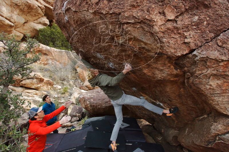 Bouldering in Hueco Tanks on 02/21/2020 with Blue Lizard Climbing and Yoga

Filename: SRM_20200221_1801220.jpg
Aperture: f/6.3
Shutter Speed: 1/250
Body: Canon EOS-1D Mark II
Lens: Canon EF 16-35mm f/2.8 L