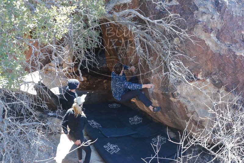 Bouldering in Hueco Tanks on 02/25/2020 with Blue Lizard Climbing and Yoga

Filename: SRM_20200225_1138440.jpg
Aperture: f/5.6
Shutter Speed: 1/250
Body: Canon EOS-1D Mark II
Lens: Canon EF 50mm f/1.8 II