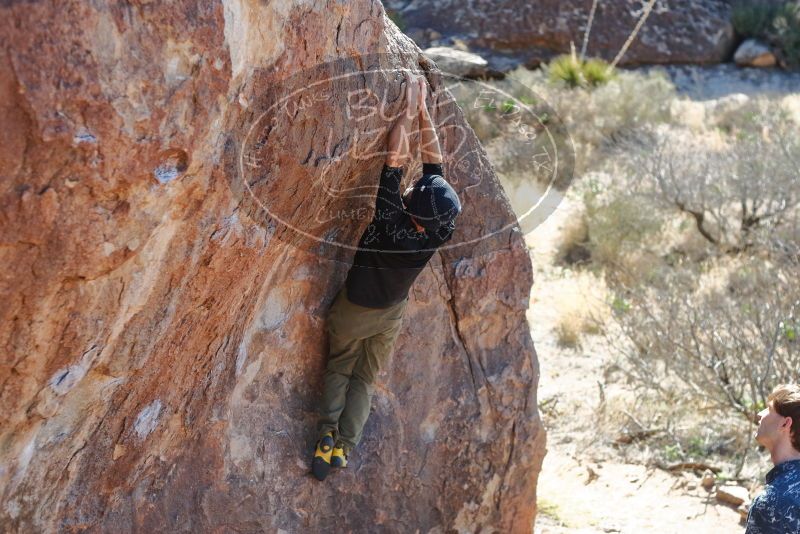 Bouldering in Hueco Tanks on 02/25/2020 with Blue Lizard Climbing and Yoga

Filename: SRM_20200225_1206100.jpg
Aperture: f/3.2
Shutter Speed: 1/320
Body: Canon EOS-1D Mark II
Lens: Canon EF 50mm f/1.8 II