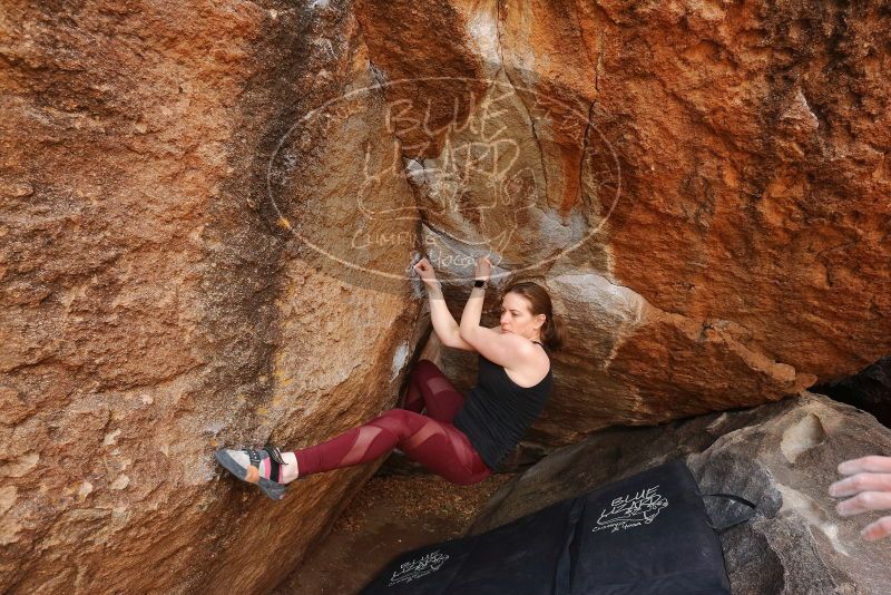 Bouldering in Hueco Tanks on 02/28/2020 with Blue Lizard Climbing and Yoga

Filename: SRM_20200228_1246340.jpg
Aperture: f/8.0
Shutter Speed: 1/250
Body: Canon EOS-1D Mark II
Lens: Canon EF 16-35mm f/2.8 L