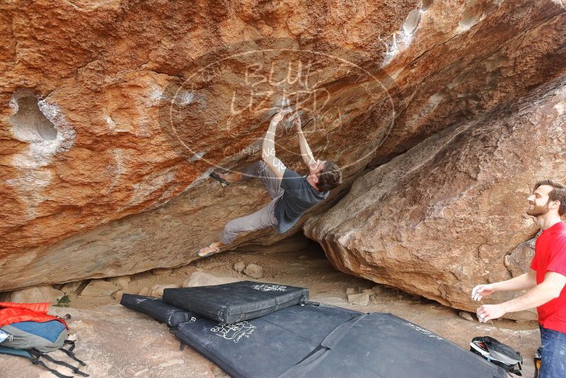 Bouldering in Hueco Tanks on 02/28/2020 with Blue Lizard Climbing and Yoga

Filename: SRM_20200228_1434300.jpg
Aperture: f/5.6
Shutter Speed: 1/250
Body: Canon EOS-1D Mark II
Lens: Canon EF 16-35mm f/2.8 L