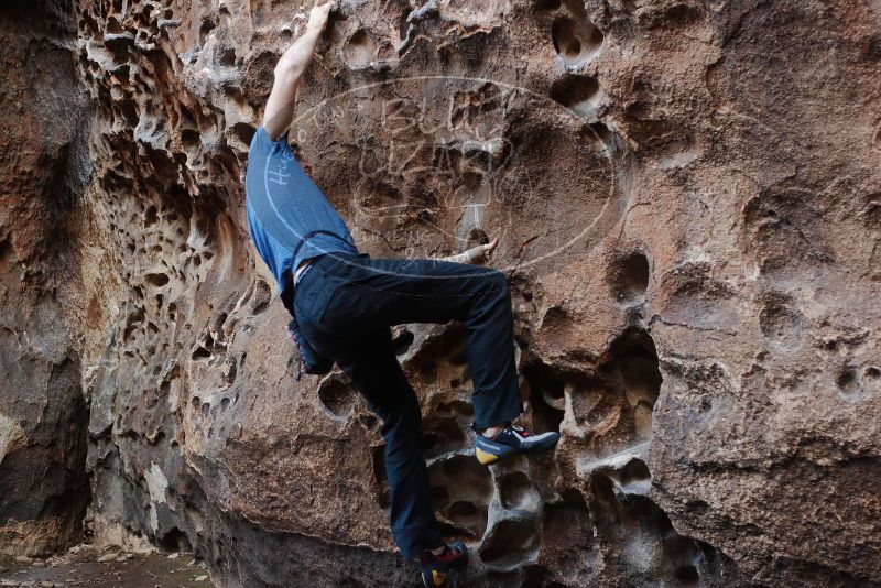 Bouldering in Hueco Tanks on 02/28/2020 with Blue Lizard Climbing and Yoga

Filename: SRM_20200228_1648440.jpg
Aperture: f/3.2
Shutter Speed: 1/100
Body: Canon EOS-1D Mark II
Lens: Canon EF 50mm f/1.8 II