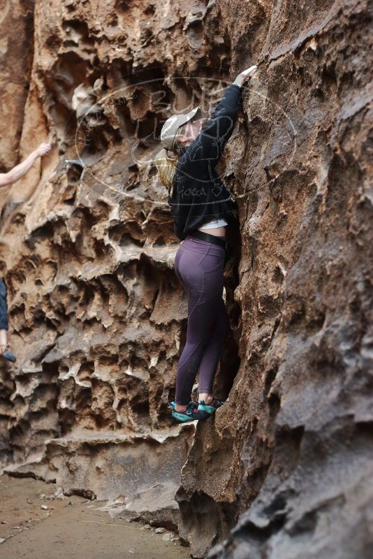 Bouldering in Hueco Tanks on 02/28/2020 with Blue Lizard Climbing and Yoga

Filename: SRM_20200228_1656120.jpg
Aperture: f/2.8
Shutter Speed: 1/100
Body: Canon EOS-1D Mark II
Lens: Canon EF 50mm f/1.8 II