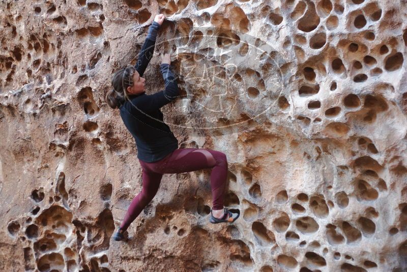 Bouldering in Hueco Tanks on 02/28/2020 with Blue Lizard Climbing and Yoga

Filename: SRM_20200228_1657360.jpg
Aperture: f/2.5
Shutter Speed: 1/100
Body: Canon EOS-1D Mark II
Lens: Canon EF 50mm f/1.8 II