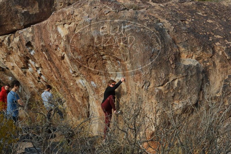 Bouldering in Hueco Tanks on 02/28/2020 with Blue Lizard Climbing and Yoga

Filename: SRM_20200228_1747510.jpg
Aperture: f/5.6
Shutter Speed: 1/400
Body: Canon EOS-1D Mark II
Lens: Canon EF 50mm f/1.8 II