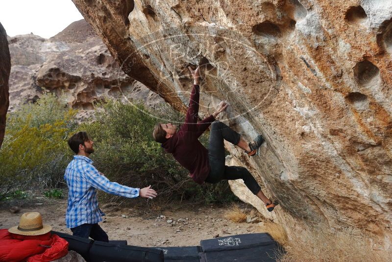 Bouldering in Hueco Tanks on 02/28/2020 with Blue Lizard Climbing and Yoga

Filename: SRM_20200228_1828220.jpg
Aperture: f/5.0
Shutter Speed: 1/250
Body: Canon EOS-1D Mark II
Lens: Canon EF 16-35mm f/2.8 L