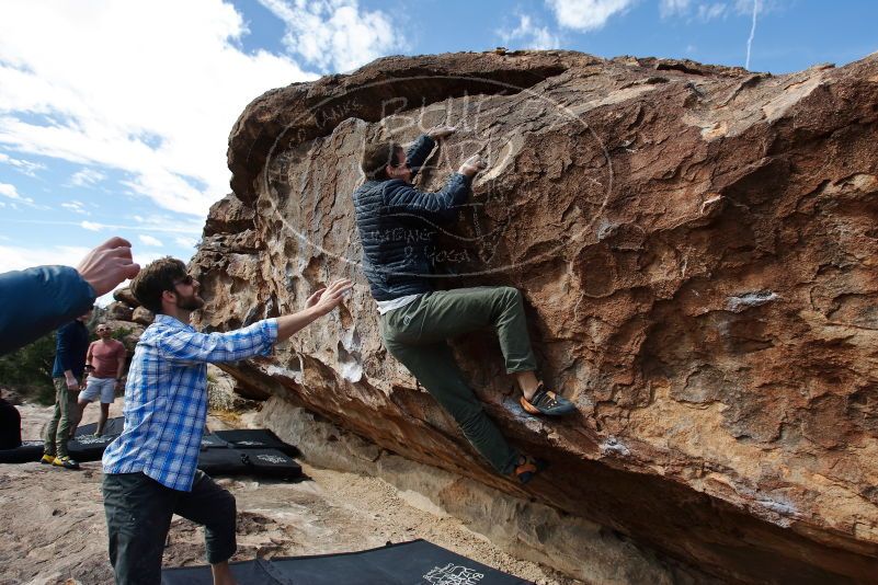 Bouldering in Hueco Tanks on 02/29/2020 with Blue Lizard Climbing and Yoga

Filename: SRM_20200229_1149460.jpg
Aperture: f/5.6
Shutter Speed: 1/250
Body: Canon EOS-1D Mark II
Lens: Canon EF 16-35mm f/2.8 L