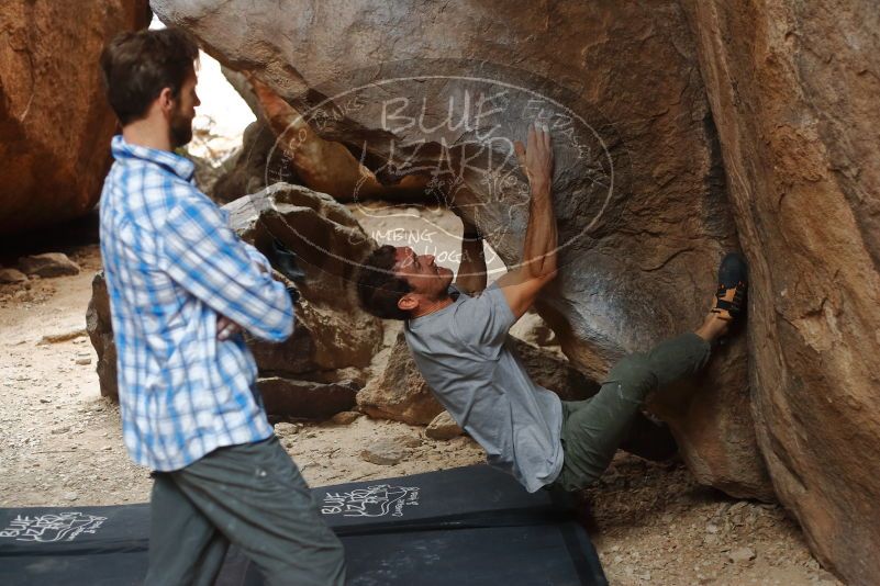 Bouldering in Hueco Tanks on 02/29/2020 with Blue Lizard Climbing and Yoga

Filename: SRM_20200229_1440140.jpg
Aperture: f/3.2
Shutter Speed: 1/250
Body: Canon EOS-1D Mark II
Lens: Canon EF 50mm f/1.8 II