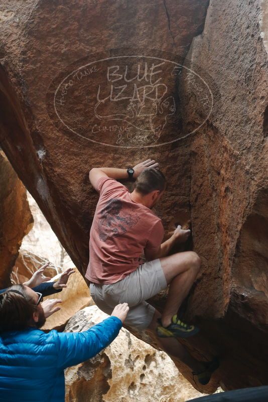 Bouldering in Hueco Tanks on 02/29/2020 with Blue Lizard Climbing and Yoga

Filename: SRM_20200229_1441170.jpg
Aperture: f/3.5
Shutter Speed: 1/250
Body: Canon EOS-1D Mark II
Lens: Canon EF 50mm f/1.8 II