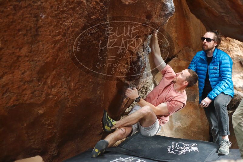 Bouldering in Hueco Tanks on 02/29/2020 with Blue Lizard Climbing and Yoga

Filename: SRM_20200229_1452150.jpg
Aperture: f/2.5
Shutter Speed: 1/250
Body: Canon EOS-1D Mark II
Lens: Canon EF 50mm f/1.8 II