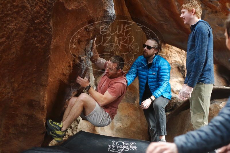 Bouldering in Hueco Tanks on 02/29/2020 with Blue Lizard Climbing and Yoga

Filename: SRM_20200229_1452310.jpg
Aperture: f/2.8
Shutter Speed: 1/250
Body: Canon EOS-1D Mark II
Lens: Canon EF 50mm f/1.8 II