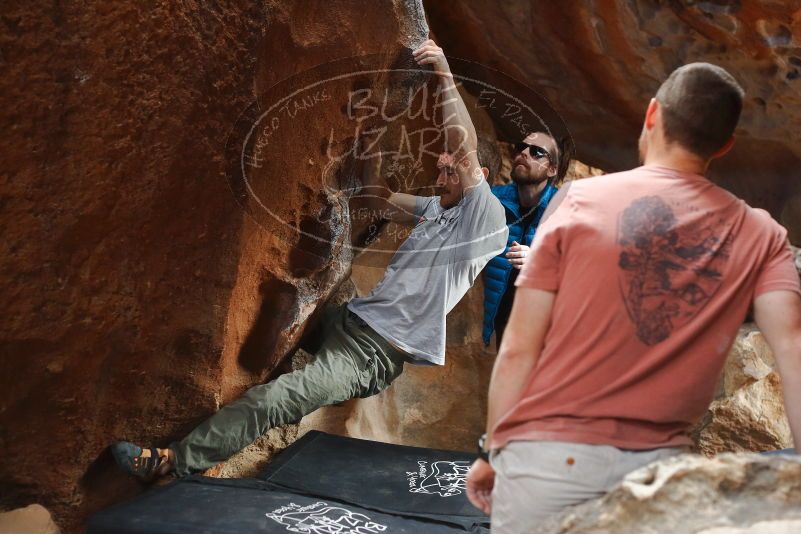 Bouldering in Hueco Tanks on 02/29/2020 with Blue Lizard Climbing and Yoga

Filename: SRM_20200229_1453100.jpg
Aperture: f/3.2
Shutter Speed: 1/250
Body: Canon EOS-1D Mark II
Lens: Canon EF 50mm f/1.8 II