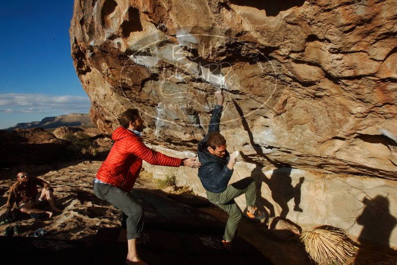 Bouldering in Hueco Tanks on 02/29/2020 with Blue Lizard Climbing and Yoga

Filename: SRM_20200229_1737441.jpg
Aperture: f/20.0
Shutter Speed: 1/320
Body: Canon EOS-1D Mark II
Lens: Canon EF 16-35mm f/2.8 L