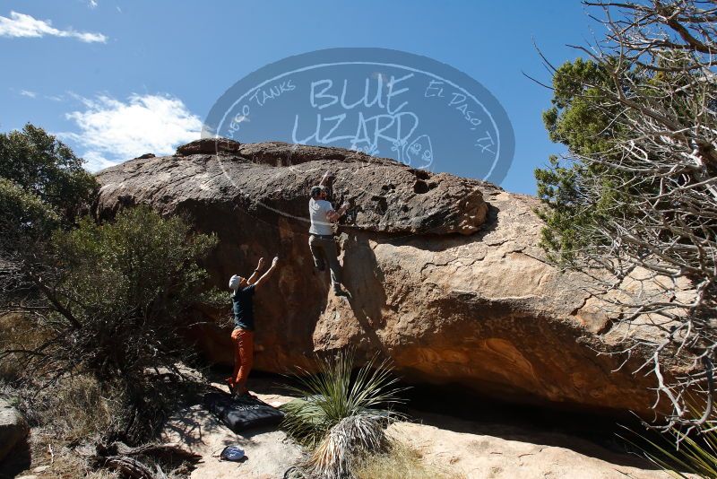 Bouldering in Hueco Tanks on 03/07/2020 with Blue Lizard Climbing and Yoga

Filename: SRM_20200307_1340210.jpg
Aperture: f/5.6
Shutter Speed: 1/800
Body: Canon EOS-1D Mark II
Lens: Canon EF 16-35mm f/2.8 L