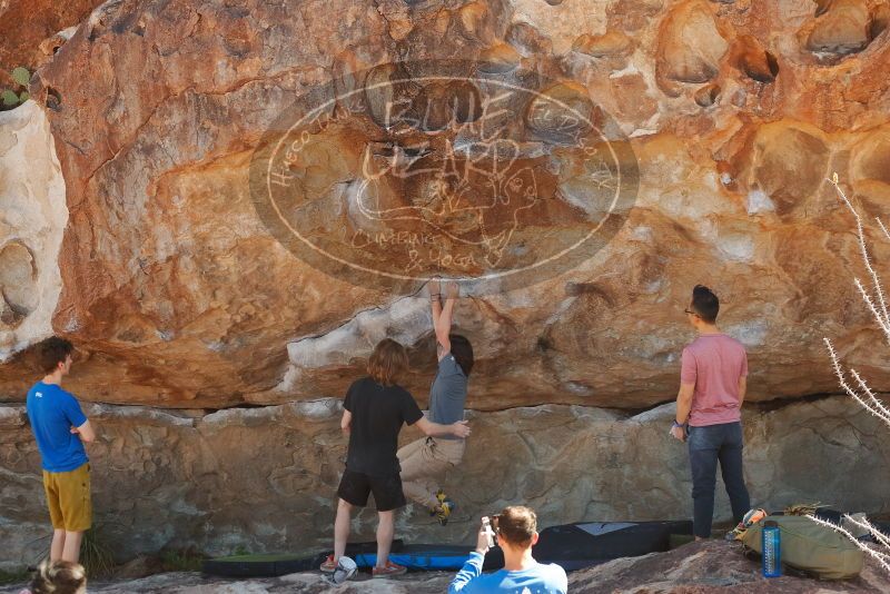 Bouldering in Hueco Tanks on 03/16/2020 with Blue Lizard Climbing and Yoga

Filename: SRM_20200316_1118430.jpg
Aperture: f/5.0
Shutter Speed: 1/500
Body: Canon EOS-1D Mark II
Lens: Canon EF 50mm f/1.8 II