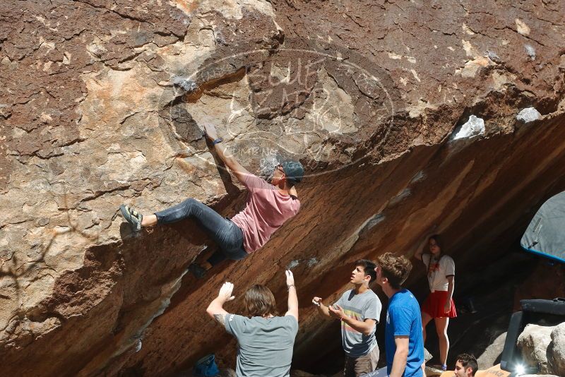 Bouldering in Hueco Tanks on 03/16/2020 with Blue Lizard Climbing and Yoga

Filename: SRM_20200316_1312300.jpg
Aperture: f/8.0
Shutter Speed: 1/250
Body: Canon EOS-1D Mark II
Lens: Canon EF 50mm f/1.8 II