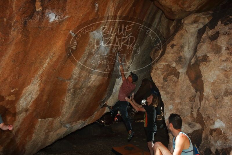 Bouldering in Hueco Tanks on 03/16/2020 with Blue Lizard Climbing and Yoga

Filename: SRM_20200316_1531030.jpg
Aperture: f/8.0
Shutter Speed: 1/250
Body: Canon EOS-1D Mark II
Lens: Canon EF 16-35mm f/2.8 L