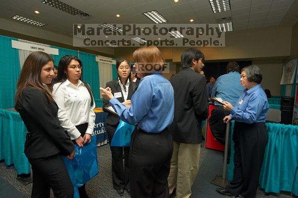 The Asian Business Students Association (ABSA) and the Hispanic Business Student Association (HBSA) hosted the career fair in the San Jacinto Residence Hall, Tuesday, February 6, 2007.

Filename: SRM_20070206_1848363.jpg
Aperture: f/6.3
Shutter Speed: 1/125
Body: Canon EOS-1D Mark II
Lens: Sigma 15-30mm f/3.5-4.5 EX Aspherical DG DF