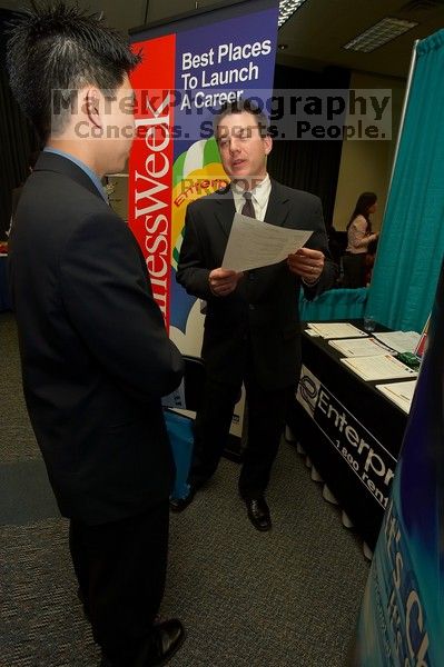 The Asian Business Students Association (ABSA) and the Hispanic Business Student Association (HBSA) hosted the career fair in the San Jacinto Residence Hall, Tuesday, February 6, 2007.

Filename: SRM_20070206_1921523.jpg
Aperture: f/7.1
Shutter Speed: 1/100
Body: Canon EOS-1D Mark II
Lens: Sigma 15-30mm f/3.5-4.5 EX Aspherical DG DF