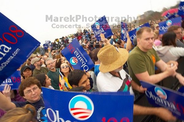 The Barack Obama "Kick-Ass" Rally--the Obama for president, 2008, rally

Filename: SRM_20070223_1443062.jpg
Aperture: f/8.0
Shutter Speed: 1/100
Body: Canon EOS-1D Mark II
Lens: Sigma 15-30mm f/3.5-4.5 EX Aspherical DG DF