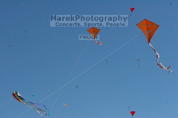 UT kites at the 79th annual Zilker Park Kite Festival, Sunday, March 4, 2007.

Filename: SRM_20070304_1541221.jpg
Aperture: f/14.0
Shutter Speed: 1/500
Body: Canon EOS 20D
Lens: Canon EF 80-200mm f/2.8 L