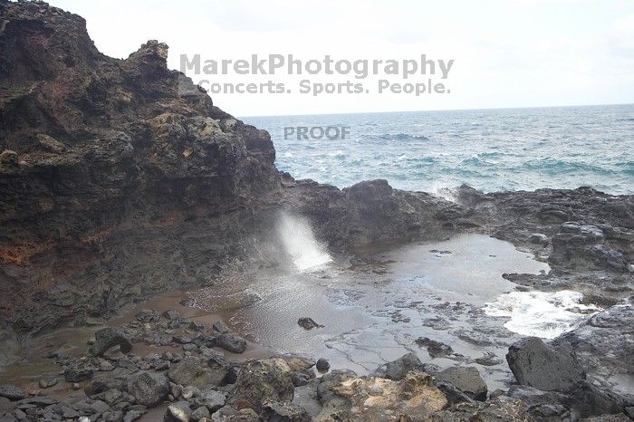 Hike to the Nakalele blowholes along the surf-beaten lava formations.

Filename: SRM_20071219_1341427.jpg
Aperture: f/10.0
Shutter Speed: 1/250
Body: Canon EOS-1D Mark II
Lens: Sigma 15-30mm f/3.5-4.5 EX Aspherical DG DF