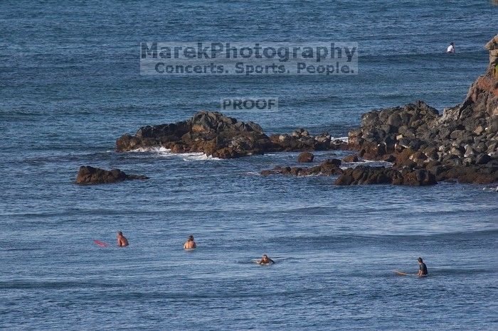 Surfers in Honolua Bay, Maui, Hawai'i, 2007.

Filename: SRM_20071217_1554525.jpg
Aperture: f/5.6
Shutter Speed: 1/1600
Body: Canon EOS 20D
Lens: Canon EF 300mm f/2.8 L IS