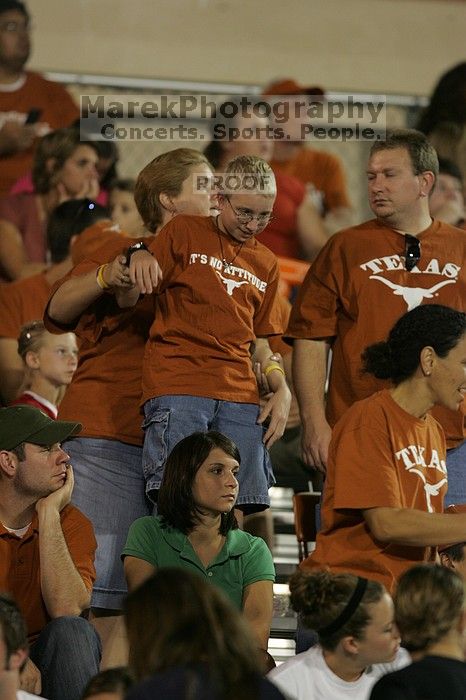 The University of Texas women's soccer team tied 0-0 against the Texas A&M Aggies Friday night, September 27, 2008.

Filename: SRM_20080926_1953588.jpg
Aperture: f/2.8
Shutter Speed: 1/250
Body: Canon EOS-1D Mark II
Lens: Canon EF 300mm f/2.8 L IS