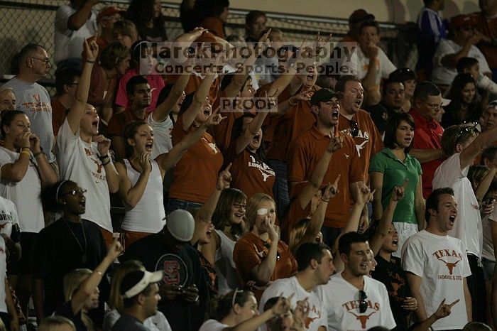 The University of Texas women's soccer team tied 0-0 against the Texas A&M Aggies Friday night, September 27, 2008.

Filename: SRM_20080926_2003480.jpg
Aperture: f/2.8
Shutter Speed: 1/500
Body: Canon EOS-1D Mark II
Lens: Canon EF 300mm f/2.8 L IS