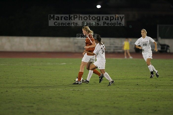 UT freshman Courtney Goodson (#7, Forward and Midfielder).  The University of Texas women's soccer team tied 0-0 against the Texas A&M Aggies Friday night, September 27, 2008.

Filename: SRM_20080926_2047488.jpg
Aperture: f/2.8
Shutter Speed: 1/500
Body: Canon EOS-1D Mark II
Lens: Canon EF 300mm f/2.8 L IS