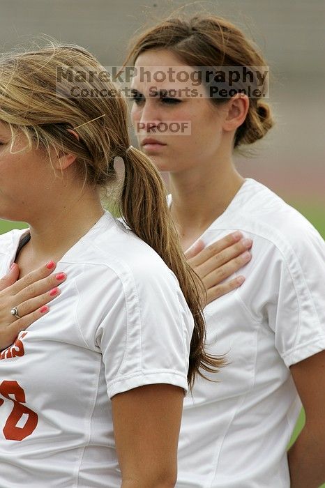 The University of Texas women's soccer team won 2-1 against the Iowa State Cyclones Sunday afternoon, October 5, 2008.

Filename: SRM_20081005_11554856.jpg
Aperture: f/8.0
Shutter Speed: 1/640
Body: Canon EOS-1D Mark II
Lens: Canon EF 300mm f/2.8 L IS