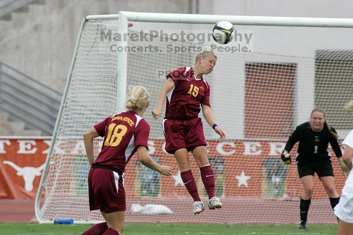 The University of Texas women's soccer team won 2-1 against the Iowa State Cyclones Sunday afternoon, October 5, 2008.

Filename: SRM_20081005_11594898.jpg
Aperture: f/8.0
Shutter Speed: 1/800
Body: Canon EOS-1D Mark II
Lens: Canon EF 300mm f/2.8 L IS