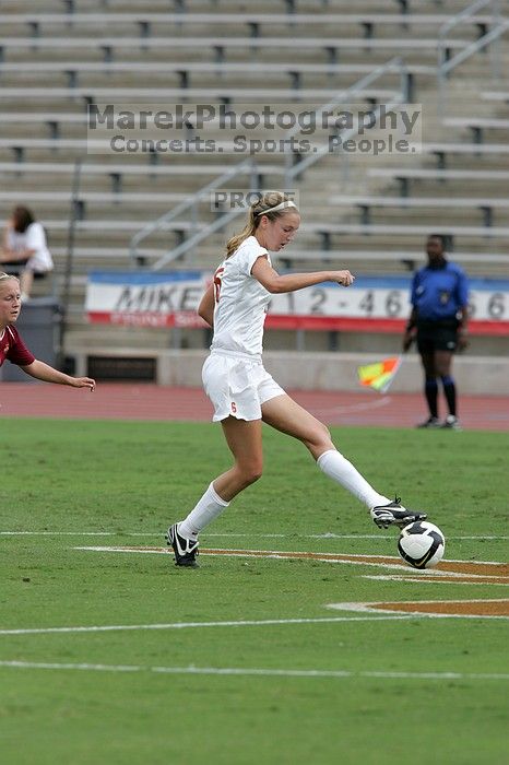 UT freshman Lucy Keith (#6, Midfielder).  The University of Texas women's soccer team won 2-1 against the Iowa State Cyclones Sunday afternoon, October 5, 2008.

Filename: SRM_20081005_12082419.jpg
Aperture: f/5.6
Shutter Speed: 1/1600
Body: Canon EOS-1D Mark II
Lens: Canon EF 300mm f/2.8 L IS