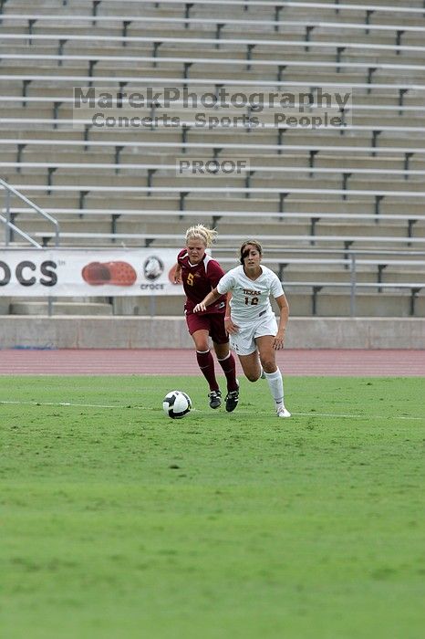 UT sophomore Alisha Ortiz (#12, Forward).  The University of Texas women's soccer team won 2-1 against the Iowa State Cyclones Sunday afternoon, October 5, 2008.

Filename: SRM_20081005_12115654.jpg
Aperture: f/5.6
Shutter Speed: 1/1600
Body: Canon EOS-1D Mark II
Lens: Canon EF 300mm f/2.8 L IS