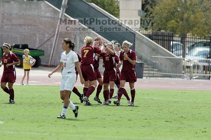 The University of Texas women's soccer team won 2-1 against the Iowa State Cyclones Sunday afternoon, October 5, 2008.

Filename: SRM_20081005_12164228.jpg
Aperture: f/5.6
Shutter Speed: 1/1600
Body: Canon EOS-1D Mark II
Lens: Canon EF 300mm f/2.8 L IS