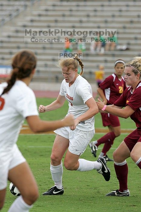 UT freshman Courtney Goodson (#7, Forward and Midfielder) in the second half.  The University of Texas women's soccer team won 2-1 against the Iowa State Cyclones Sunday afternoon, October 5, 2008.

Filename: SRM_20081005_13025409.jpg
Aperture: f/5.6
Shutter Speed: 1/1250
Body: Canon EOS-1D Mark II
Lens: Canon EF 300mm f/2.8 L IS