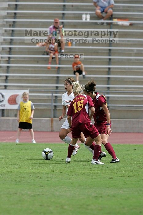 UT sophomore Alisha Ortiz (#12, Forward) in the second half.  The University of Texas women's soccer team won 2-1 against the Iowa State Cyclones Sunday afternoon, October 5, 2008.

Filename: SRM_20081005_13232019.jpg
Aperture: f/5.6
Shutter Speed: 1/2000
Body: Canon EOS-1D Mark II
Lens: Canon EF 300mm f/2.8 L IS