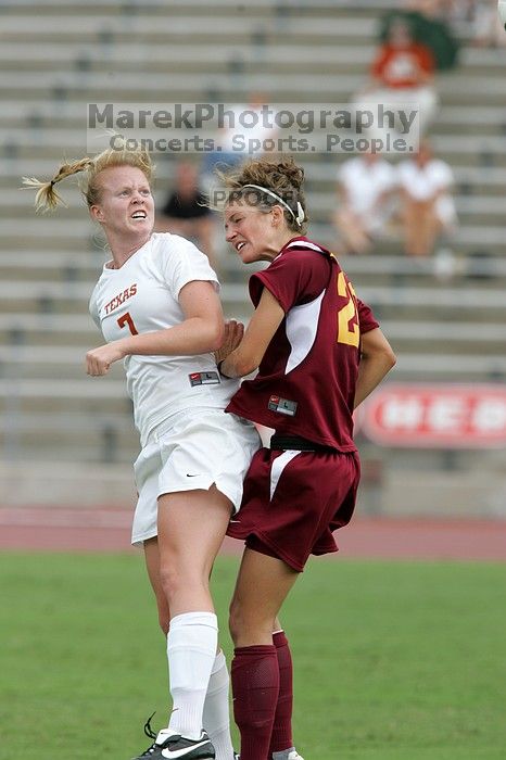 UT freshman Courtney Goodson (#7, Forward and Midfielder) in the second half.  The University of Texas women's soccer team won 2-1 against the Iowa State Cyclones Sunday afternoon, October 5, 2008.

Filename: SRM_20081005_13450079.jpg
Aperture: f/5.6
Shutter Speed: 1/1250
Body: Canon EOS-1D Mark II
Lens: Canon EF 300mm f/2.8 L IS