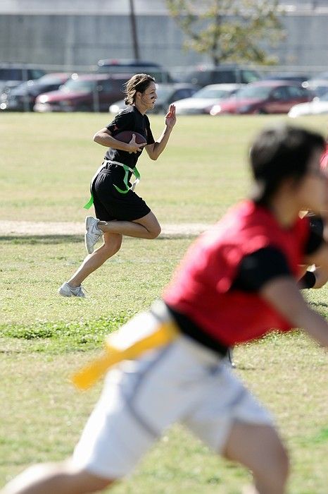 The Cheetahs (chemical engineering team) lost in the Fall 2008 UT flag football intramural championship game on November 9, 2008.

Filename: SRM_20081109_15132858.jpg
Aperture: f/5.0
Shutter Speed: 1/1000
Body: Canon EOS-1D Mark II
Lens: Canon EF 300mm f/2.8 L IS