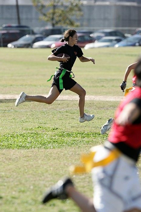 The Cheetahs (chemical engineering team) lost in the Fall 2008 UT flag football intramural championship game on November 9, 2008.

Filename: SRM_20081109_15133059.jpg
Aperture: f/5.0
Shutter Speed: 1/1600
Body: Canon EOS-1D Mark II
Lens: Canon EF 300mm f/2.8 L IS