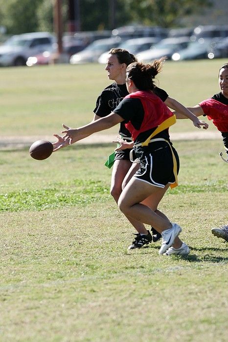 The Cheetahs (chemical engineering team) lost in the Fall 2008 UT flag football intramural championship game on November 9, 2008.

Filename: SRM_20081109_15145483.jpg
Aperture: f/5.0
Shutter Speed: 1/1600
Body: Canon EOS-1D Mark II
Lens: Canon EF 300mm f/2.8 L IS