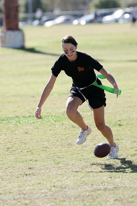 The Cheetahs (chemical engineering team) lost in the Fall 2008 UT flag football intramural championship game on November 9, 2008.

Filename: SRM_20081109_15145685.jpg
Aperture: f/5.0
Shutter Speed: 1/1250
Body: Canon EOS-1D Mark II
Lens: Canon EF 300mm f/2.8 L IS