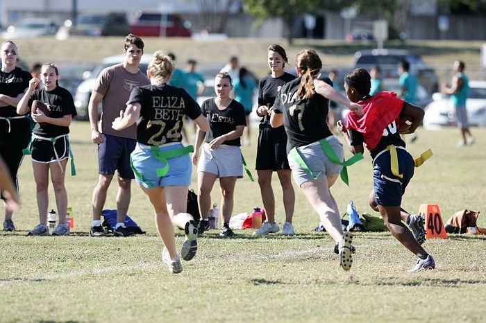 The Cheetahs (chemical engineering team) lost in the Fall 2008 UT flag football intramural championship game on November 9, 2008.

Filename: SRM_20081109_15182639.jpg
Aperture: f/4.0
Shutter Speed: 1/2000
Body: Canon EOS-1D Mark II
Lens: Canon EF 300mm f/2.8 L IS