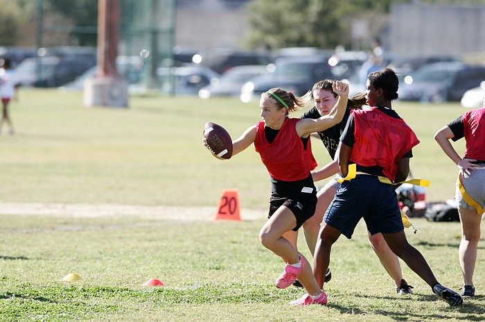 The Cheetahs (chemical engineering team) lost in the Fall 2008 UT flag football intramural championship game on November 9, 2008.

Filename: SRM_20081109_15215656.jpg
Aperture: f/4.0
Shutter Speed: 1/1600
Body: Canon EOS-1D Mark II
Lens: Canon EF 300mm f/2.8 L IS