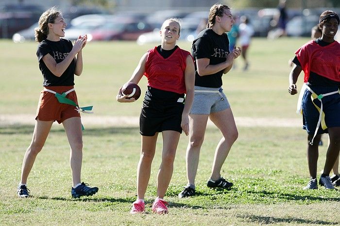 The Cheetahs (chemical engineering team) lost in the Fall 2008 UT flag football intramural championship game on November 9, 2008.

Filename: SRM_20081109_15215857.jpg
Aperture: f/4.0
Shutter Speed: 1/1600
Body: Canon EOS-1D Mark II
Lens: Canon EF 300mm f/2.8 L IS