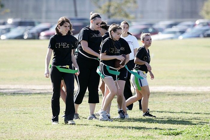 The Cheetahs (chemical engineering team) lost in the Fall 2008 UT flag football intramural championship game on November 9, 2008.

Filename: SRM_20081109_15221860.jpg
Aperture: f/4.0
Shutter Speed: 1/1250
Body: Canon EOS-1D Mark II
Lens: Canon EF 300mm f/2.8 L IS