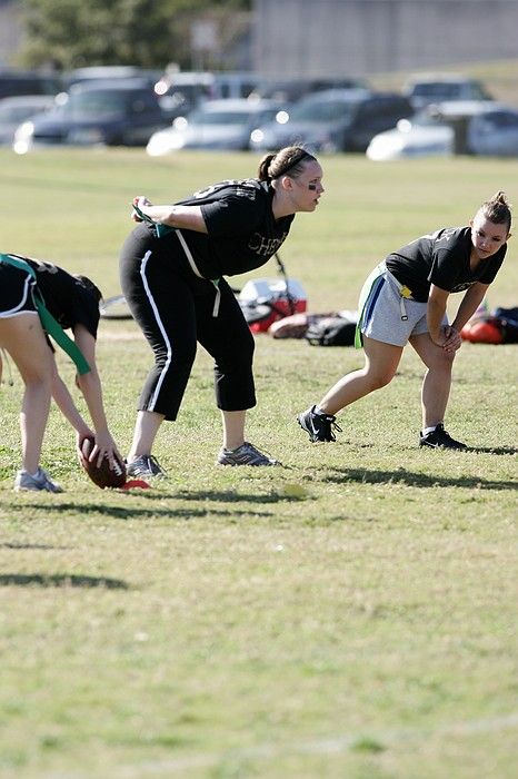 The Cheetahs (chemical engineering team) lost in the Fall 2008 UT flag football intramural championship game on November 9, 2008.

Filename: SRM_20081109_15222661.jpg
Aperture: f/4.0
Shutter Speed: 1/2000
Body: Canon EOS-1D Mark II
Lens: Canon EF 300mm f/2.8 L IS