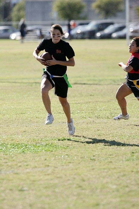 The Cheetahs (chemical engineering team) lost in the Fall 2008 UT flag football intramural championship game on November 9, 2008.

Filename: SRM_20081109_15223062.jpg
Aperture: f/4.0
Shutter Speed: 1/2000
Body: Canon EOS-1D Mark II
Lens: Canon EF 300mm f/2.8 L IS