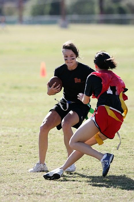 The Cheetahs (chemical engineering team) lost in the Fall 2008 UT flag football intramural championship game on November 9, 2008.

Filename: SRM_20081109_15224271.jpg
Aperture: f/4.0
Shutter Speed: 1/2000
Body: Canon EOS-1D Mark II
Lens: Canon EF 300mm f/2.8 L IS